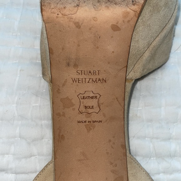 Stuart Weitzman platform beige sandals - Picture 4 of 4